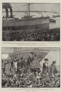 La guerre, départ de Sir Redvers Bullers, VC, pour le front
